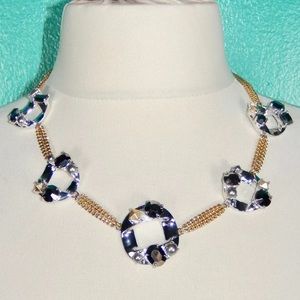 Marc Jacobs Gold Silver Statement Necklace